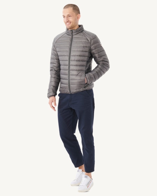 Antraciet Lichtgewicht Donsjack Mat Jott