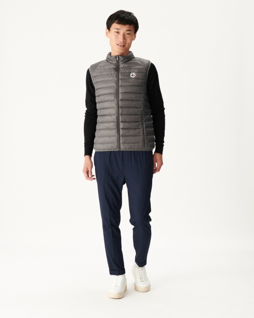 Antraciet Mouwloos Donsjack Tom Jott