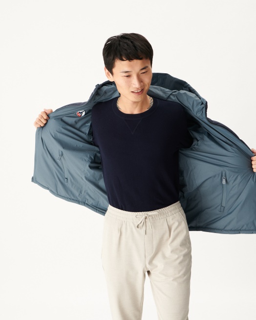 Blauw/marine Extreem Koud Omkeerbaar Donsjack Met Capuchon Aspen Jott