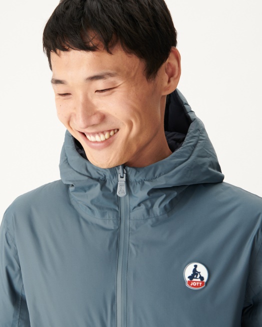 Blauw/marine Extreem Koud Omkeerbaar Donsjack Met Capuchon Aspen Jott