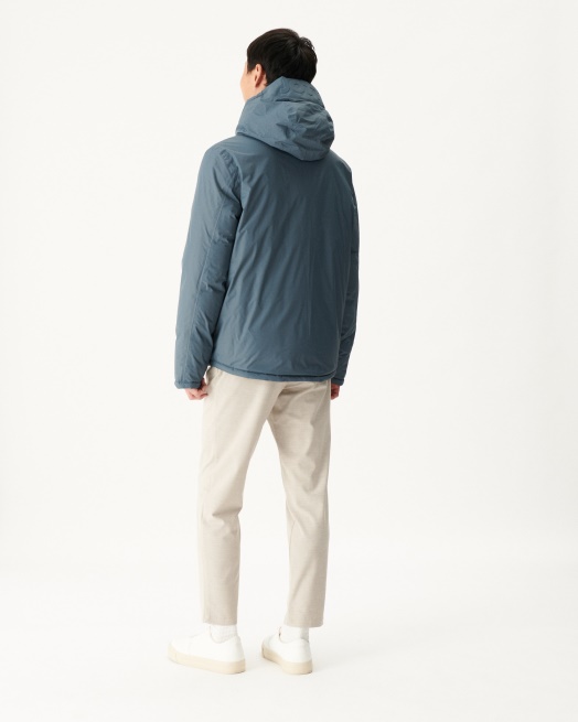 Blauw/marine Extreem Koud Omkeerbaar Donsjack Met Capuchon Aspen Jott