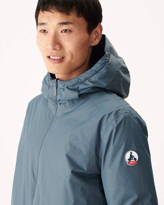 Blauw/marine Extreem Koud Omkeerbaar Donsjack Met Capuchon Toronto Jott