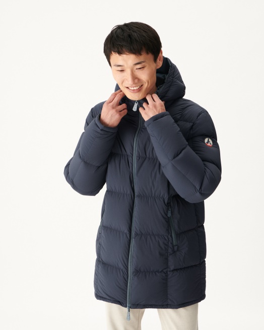 Blauw/marine Extreem Koud Omkeerbaar Donsjack Met Capuchon Toronto Jott