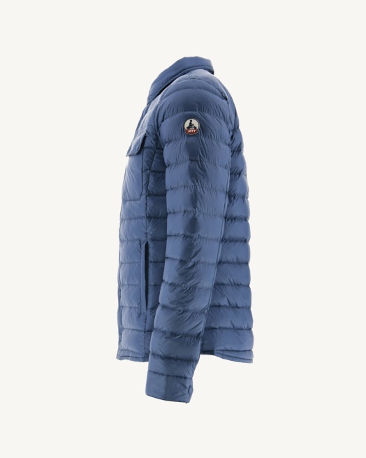 Blue Jeans Cris Lichtgewicht Pufferjack Met Overhemdkraag Jott