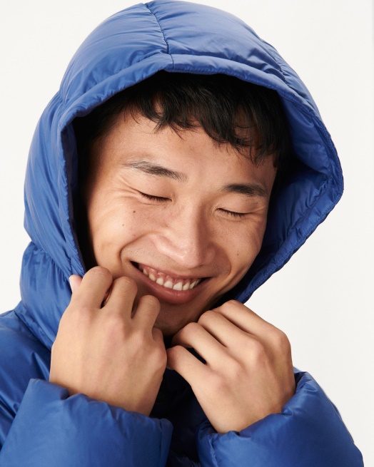 Donker Denim Donsjack Met Capuchon Java Jott