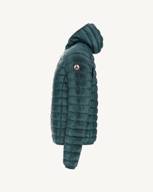 Donkergroen Lichtgewicht Donsjack Nico Jott