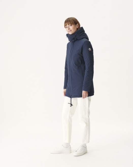 Donsjack Met Capuchon Marine Siberie Jott