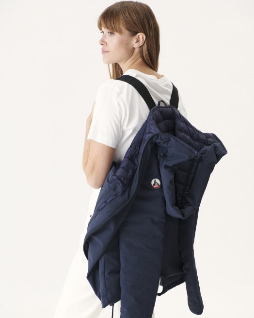 Donsjack Met Capuchon Marine Siberie Jott