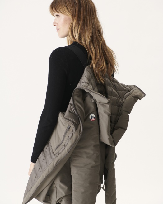 Donsjack Met Capuchon Taupe Siberie Jott