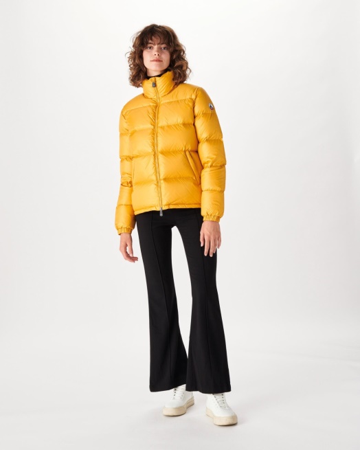 Extreem Koud Gewatteerd Donsjack Moutarde Cardiff Jott