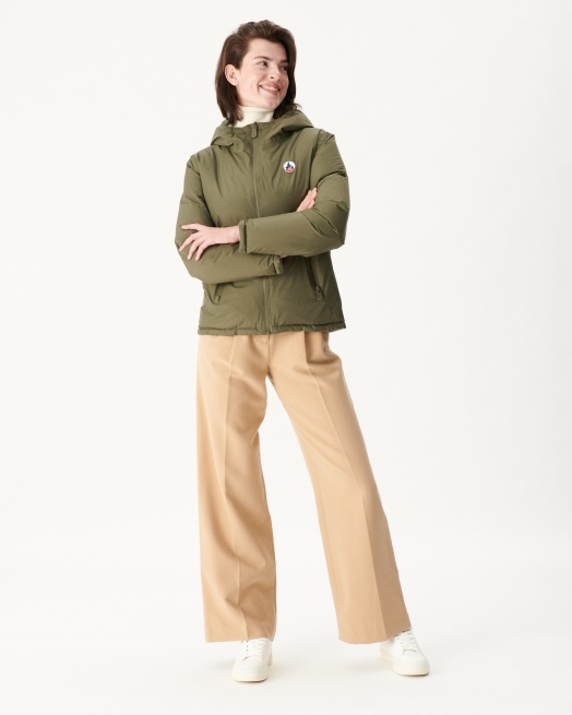 Extreem Koud Omkeerbaar Donsjack Leger/sauge Victoria Jott