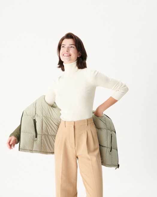 Extreem Koud Omkeerbaar Donsjack Leger/sauge Victoria Jott