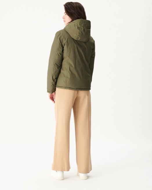 Extreem Koud Omkeerbaar Donsjack Leger/sauge Victoria Jott