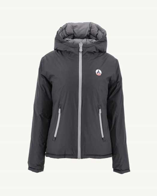 Extreem Koud Omkeerbaar Donsjack Noir/antraciet Victoria Jott