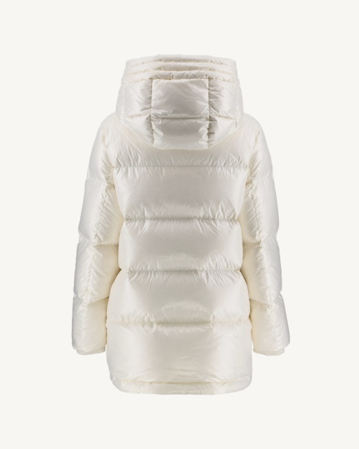 Gelakt Donsjack Met Capuchon Great Cold Blanc Santa Jott