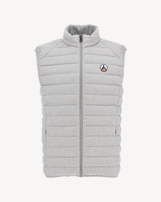 Gris Chine Mouwloos Donsjack Tom Hot