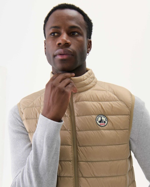 Jott Beige Mouwloos Donsjack Tom