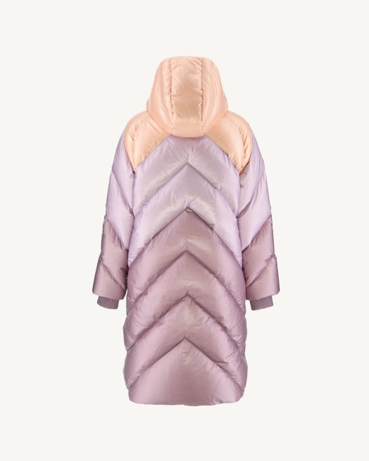 Jott Extreem Koud Lang Donsjack Met Capuchon Combo Violet Comet