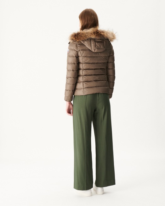 Jott Extreme Cold Donsjack Met Capuchon Taupe Luxe