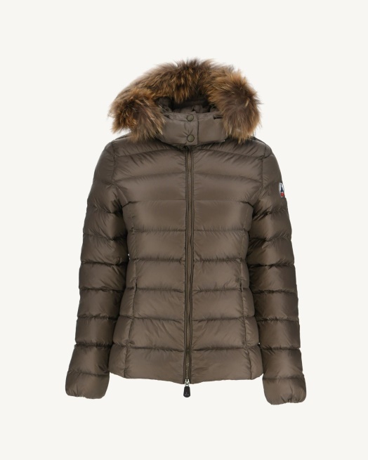 Jott Extreme Cold Donsjack Met Capuchon Taupe Luxe