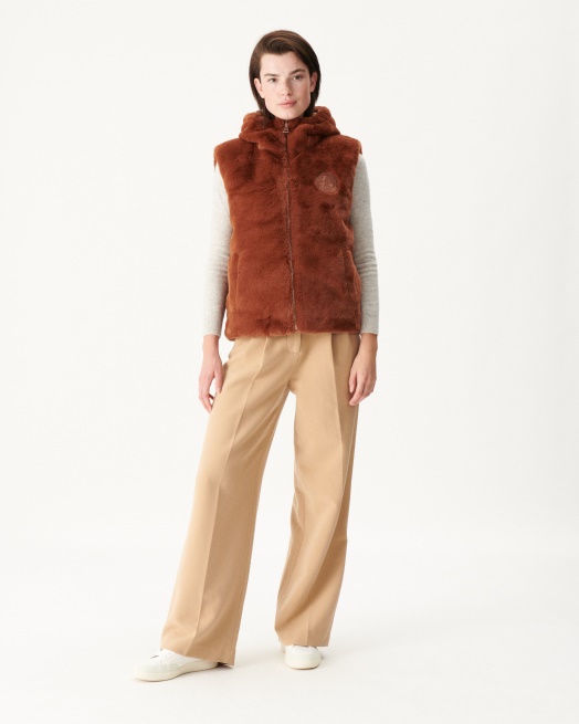 Jott Extreme Koude Omkeerbare Donsjas Caramel Daria