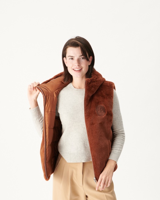 Jott Extreme Koude Omkeerbare Donsjas Caramel Daria