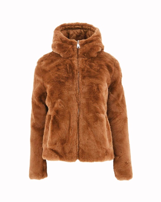 Jott Extreme Koude Omkeerbare Donsjas Caramel Gala