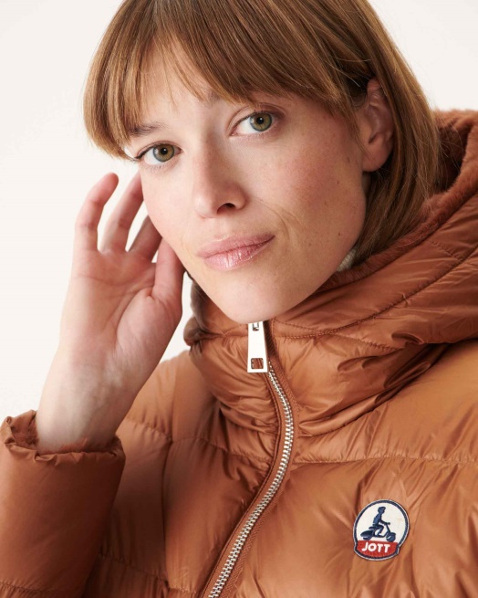 Jott Extreme Koude Omkeerbare Donsjas Caramel Gala