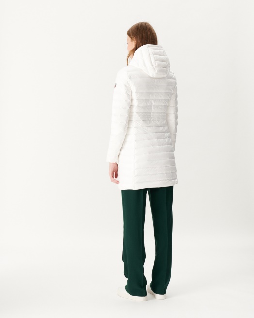 Jott Lang Donsjack Met Capuchon Blanc Vero