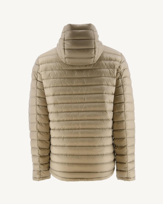 Jott Leger/beige Omkeerbaar Pufferjack Met Capuchon Bergen