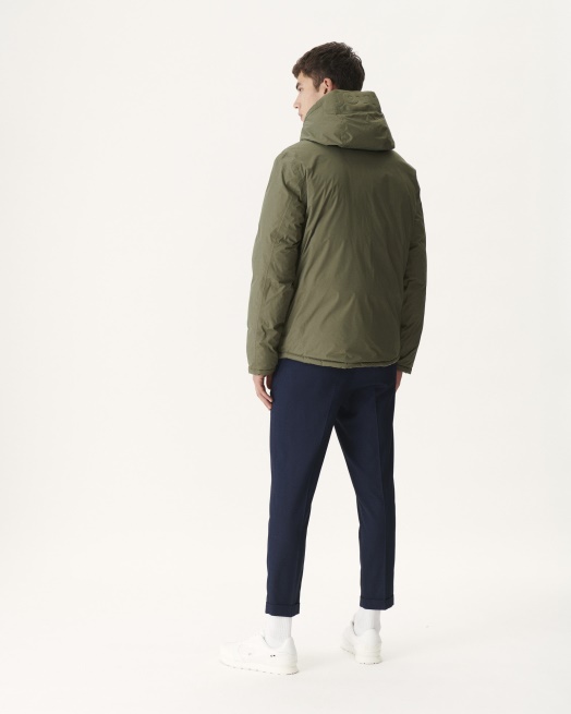 Jott Leger/sauge Extreem Koud Omkeerbaar Donsjack Met Capuchon Jack Aspen