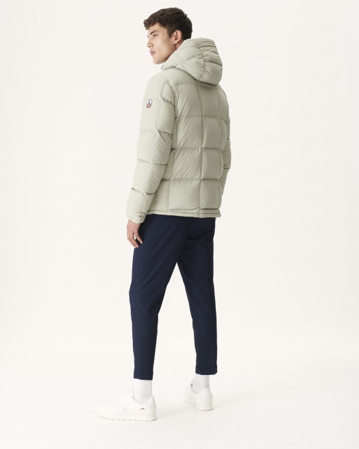 Jott Leger/sauge Extreem Koud Omkeerbaar Donsjack Met Capuchon Jack Aspen