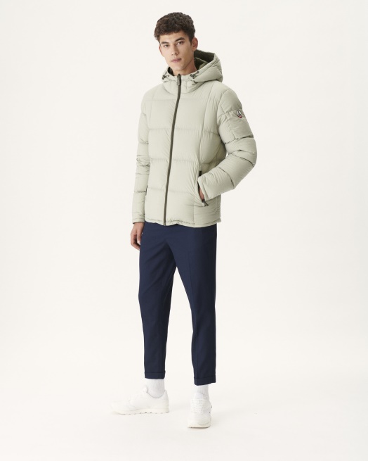 Jott Leger/sauge Extreem Koud Omkeerbaar Donsjack Met Capuchon Jack Aspen