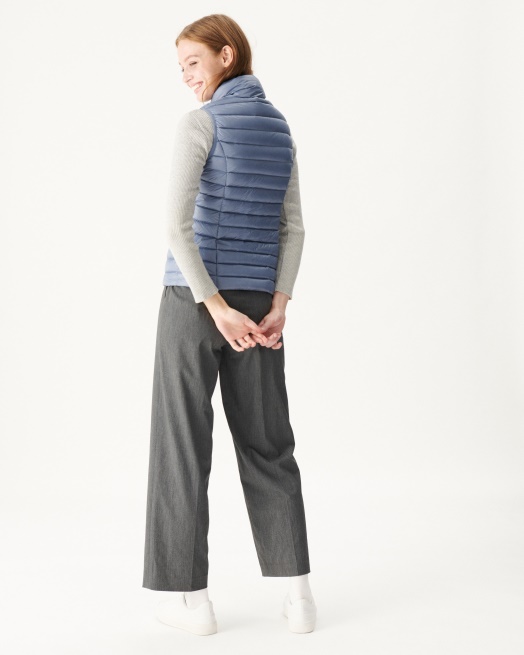 Jott Licht Mouwloos Donsjack Blauw Delave Seda