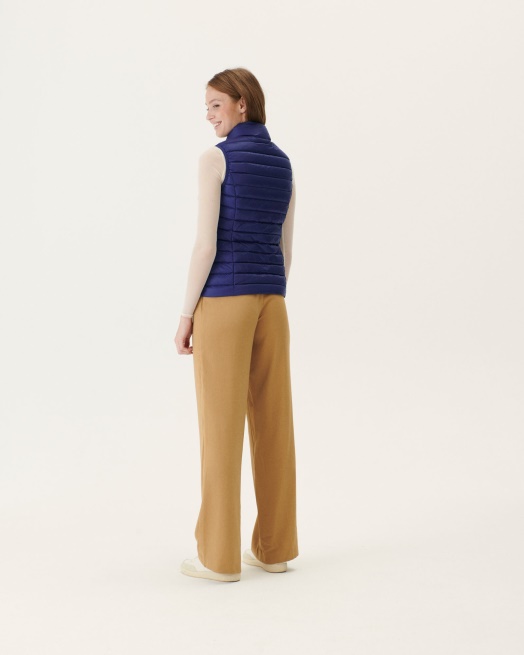 Jott Licht Mouwloos Donsjack Dark Denim Seda