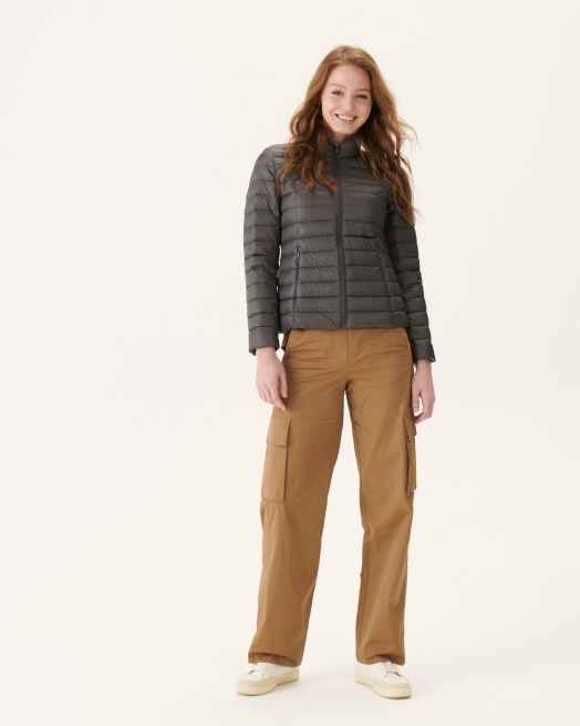 Jott Lichtgewicht Donsjack Antraciet Cha