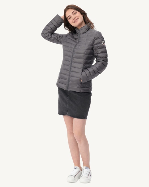 Jott Lichtgewicht Donsjack Antraciet Cha