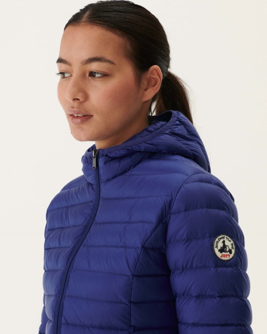 Jott Lichtgewicht Donsjack Met Capuchon Dark Denim Cloe