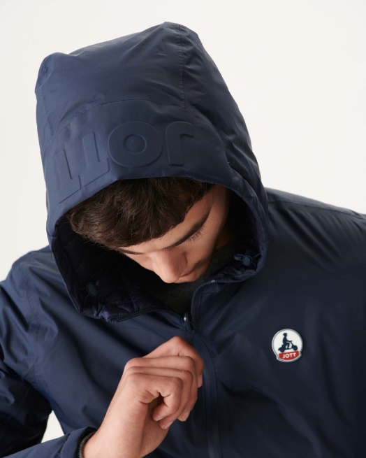 Jott Marine Omkeerbaar Pufferjack Met Capuchon Bergen