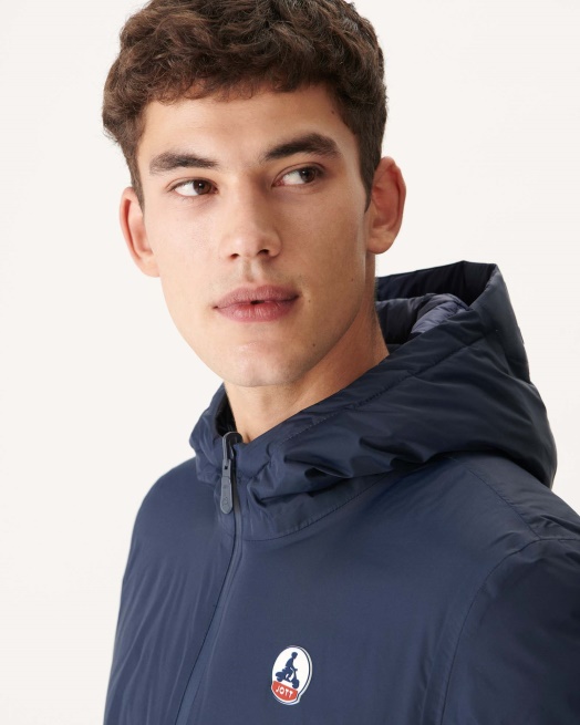 Jott Marine Omkeerbaar Pufferjack Met Capuchon Bergen