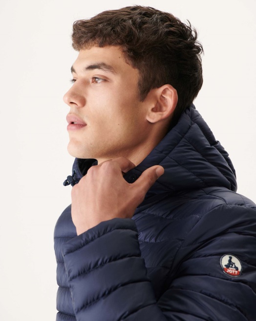 Jott Marine Omkeerbaar Pufferjack Met Capuchon Bergen