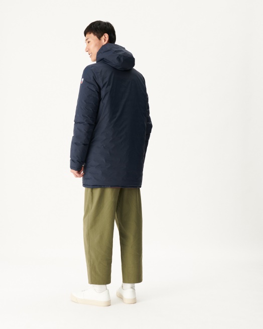 Jott Marineblauw/rood Omkeerbaar Licht Pufferjack Amsterdam