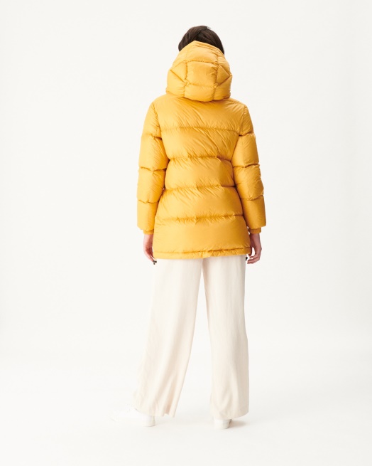 Jott Moutarde Extreem Koud Delhi Gewatteerd Jack Met Capuchon