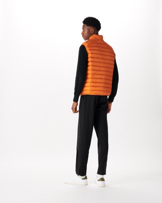 Jott Mouwloos Donsjack Oranje Tom