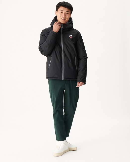 Jott Noir/antraciet Extreem Koud Omkeerbaar Donsjack Met Capuchon Aspen