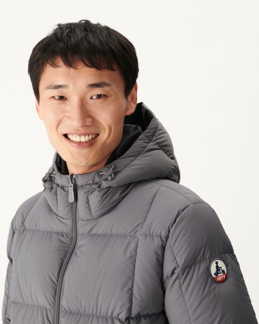 Jott Noir/antraciet Extreem Koud Omkeerbaar Donsjack Met Capuchon Aspen