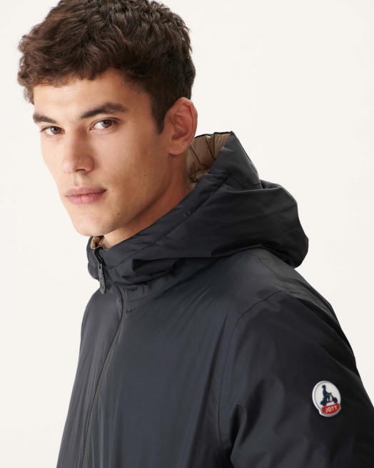 Jott Noir/beige Omkeerbaar Licht Pufferjack Amsterdam