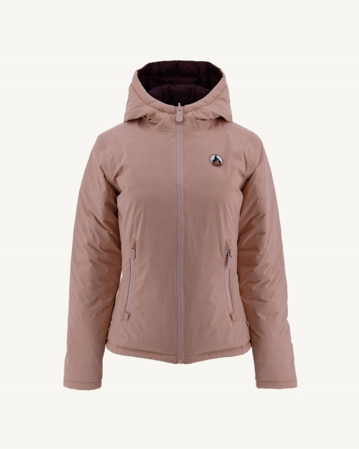 Jott Omkeerbaar Donsjack Lichtroze/aubergine Vienne