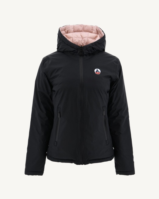 Jott Omkeerbaar Donsjack Noir/rose Pale Vienna