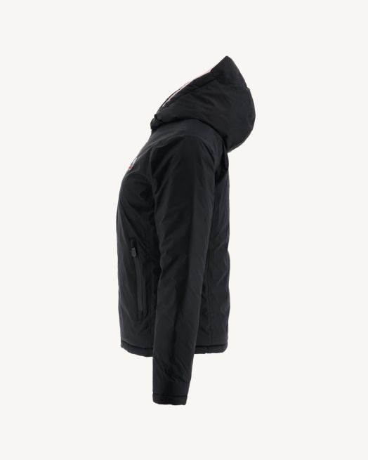 Jott Omkeerbaar Donsjack Zwart/lichtroze Vienne